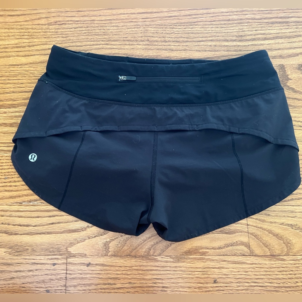 Black lululemon size 4 shorts